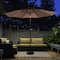 Villacera 9-Foot LED Outdoor Patio Umbrella with Base, Brown 83-OUT5421B - alternate 1
